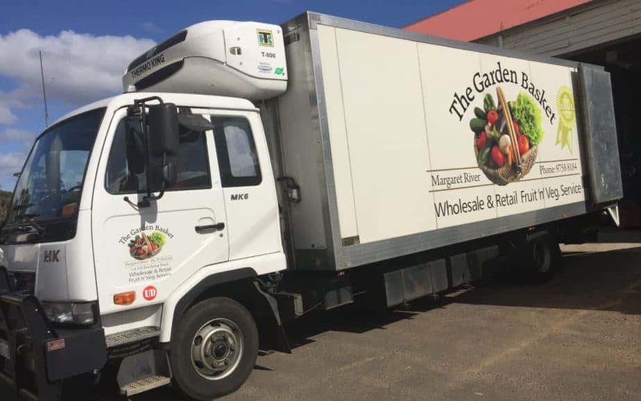 The Garden Basket Wholesale Delivery Truck